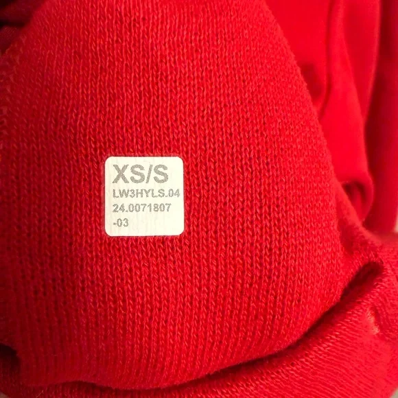 Lululemon Lunar New Year Scuba Oversized Funnel Neck Half Zip Dark Red XS/S - Picture 7 of 7